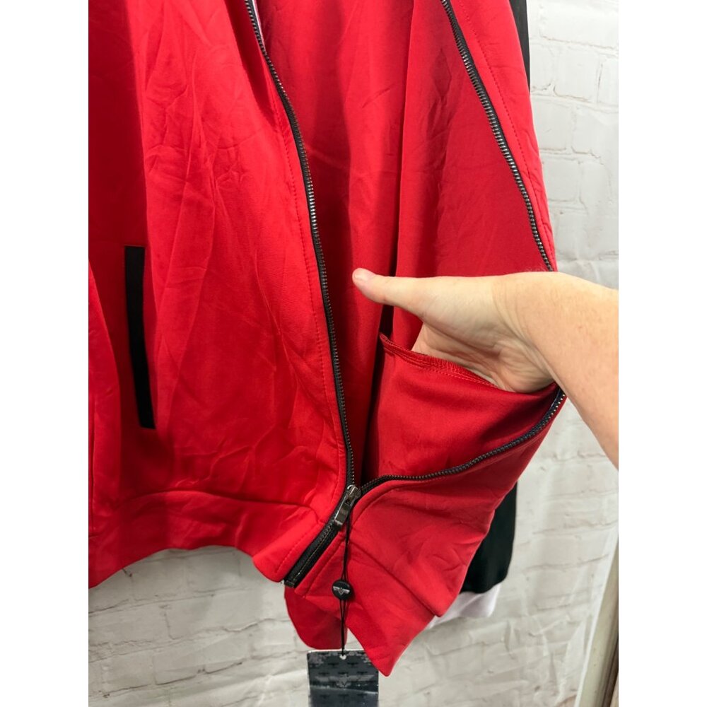 VIP Collection Performance Jacket Mens Size 2XL Red Black White Colorblock - Picture 12 of 12